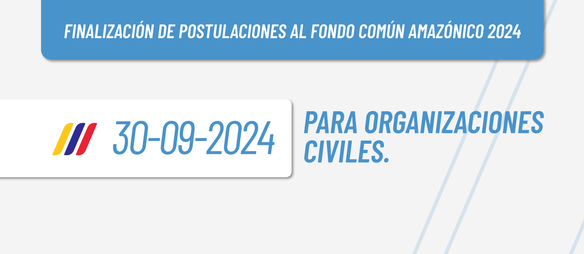 Conoce cómo registrar tu organización para postular tu proyecto. Click aquí.